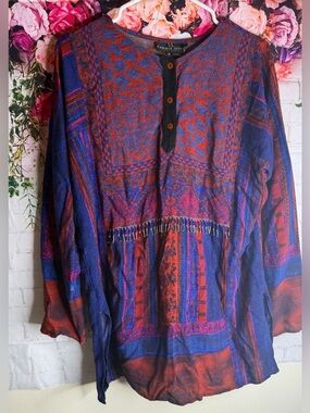 Vintage Carole Little Dress Boho Tunic